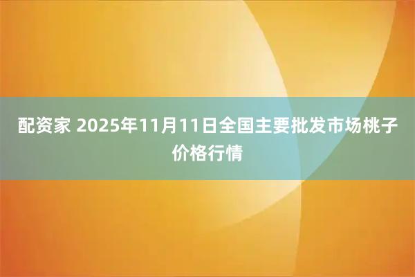 配资家 2025年11月11日全国主要批发市场桃子价格行情
